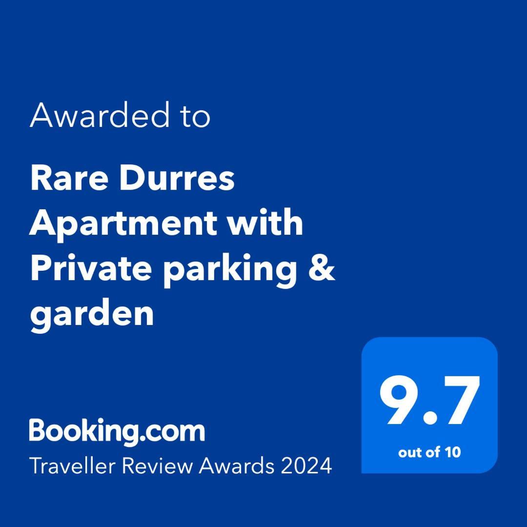 Rare Durres Apartment With Private Parking & Garden Bagian luar foto